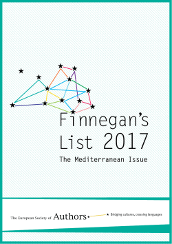 Fınnegan`s List 2017 - Allianz Kulturstiftung