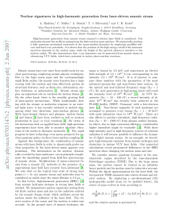Nuclear signatures in high-harmonic generation from laser