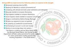 Orange USD has implemented the following actions in response to