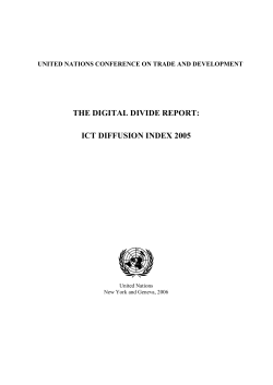 the digital divide report: ict diffusion index 2005