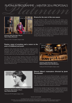 platinum programme &ndash; winter 2016 proposals