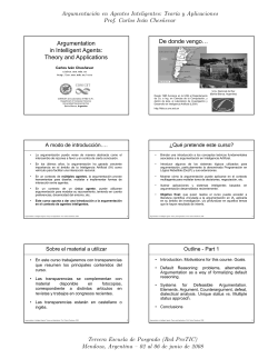 Argumentation in Intelligent Agents: Theory and Applications De