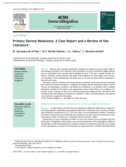 Primary Dermal Melanoma: A Case Report and a Review