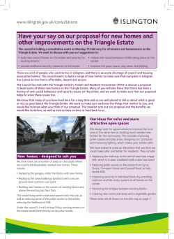 Have your say on our proposal for new homes