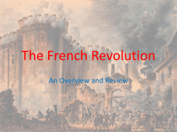 Flow Chart of the French Revolution