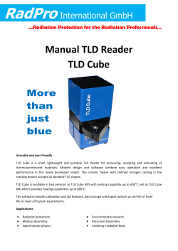 Manual TLD Reader TLD Cube