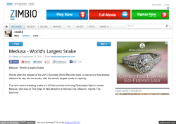 Medusa - World`s Largest Snake - snake - Zimbio