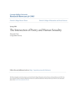 The Intersection of Poetry and Human Sexuality