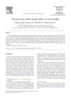 The post-war public health effects of civil conflict