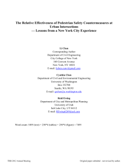 The Relative Effectiveness of Pedestrian Safety Countermeasures at