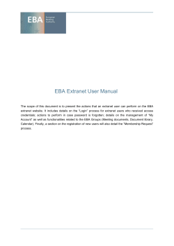 EBA Short Report - European Banking Authority