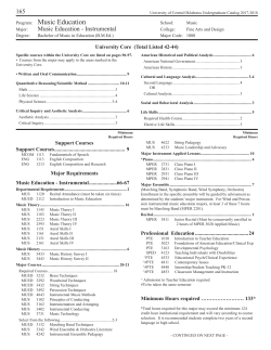 Program: Music Education