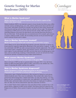 Genetic Testing for Marfan Syndrome (MFS)
