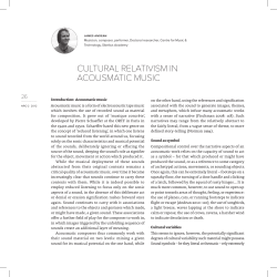cultural relativism in acousmatic music