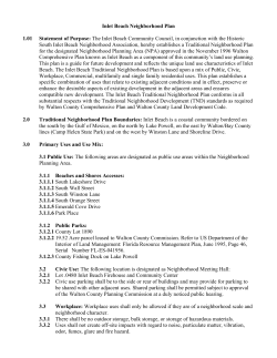 Inlet Beach Neighborhood Plan