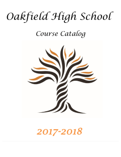 Table of Contents: - Oakfield School District