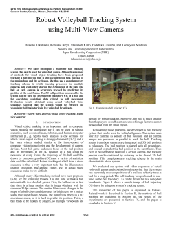 Robust Volleyball Tracking System Using Multi