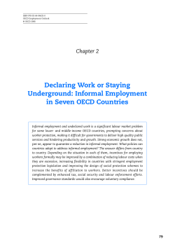Declaring Work or Staying Underground: Informal