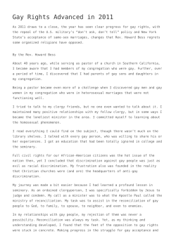 Gay Rights Advanced in 2011