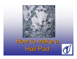 How to make a Hail Pad
