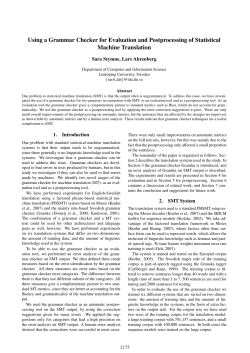 Using a grammar checker for evaluation and postprocessing of