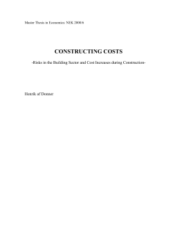 CONSTRUCTING COSTS