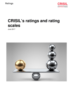 CRISIL`s ratings and rating scales