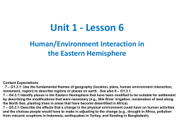 Human/Environment Interaction in the Eastern - Ms Lane