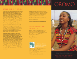 Oromo - National African Language Resource Center