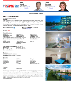 66I Lakeside Villas - RE/MAX Cayman Islands