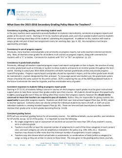 What Does the 2015-2016 Secondary Grading Policy Mean for