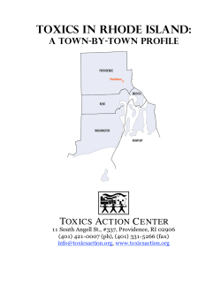 Toxics in RHODE ISLAND