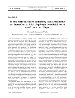 In situ eutrophication caused by fish farms in the northern Gulf of