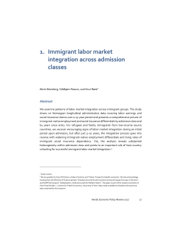 Nordic Economic Policy Review &ndash; Labour Market Integration in the