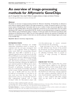 An overview of image-processing methods for