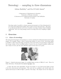 1 Overview - Personal Web pages at the Department of Mathematics