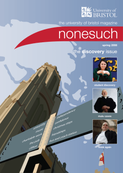 Nonesuch (spring 2008) - University of Bristol