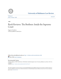 Book Reviews: The Brethren: Inside the Supreme