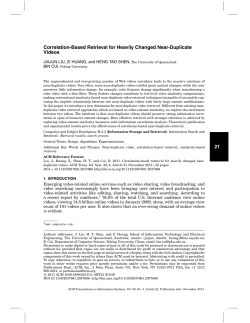 Correlation-based retrieval for heavily changed