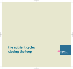the nutrient cycle: closing the loop