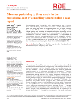 Dilemmas pertaining to three canals in the mesiobuccal root of a