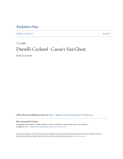 Durrell`s Cockerel - Caesar`s Vast Ghost