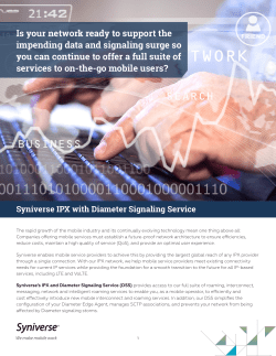 IPX with Diameter Signaling Service