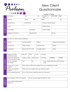 New Client Questionnaire