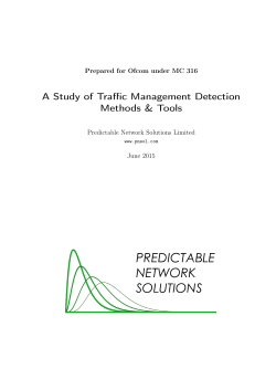 A Study of Traffic Management Detection Methods and Tools