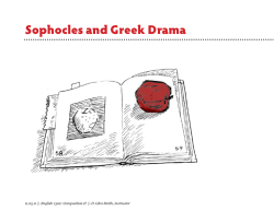 Sophocles and Greek Drama - David