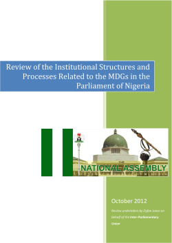 Review of the Institutional Structures and Processes Related