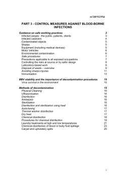 part 3 - control measures against blood-borne infections