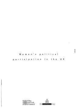 Women`s political participation in the UK