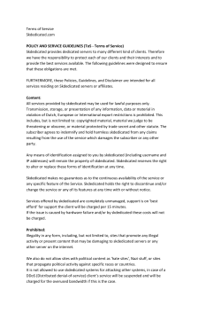 Terms of Service Skdedicated.com POLICY AND SERVICE